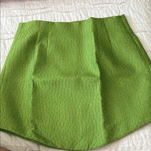 Zara Green Textured Women's Skirt